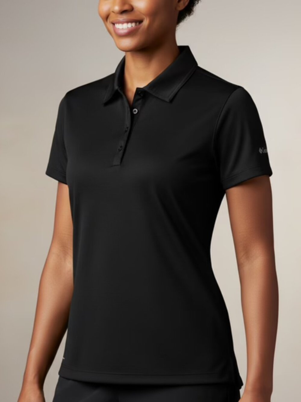 Columbia Black Quick Dry Polo Shirt